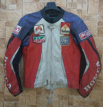 Vintage Honda Lucky Strike Motorcycle Leather Jacket