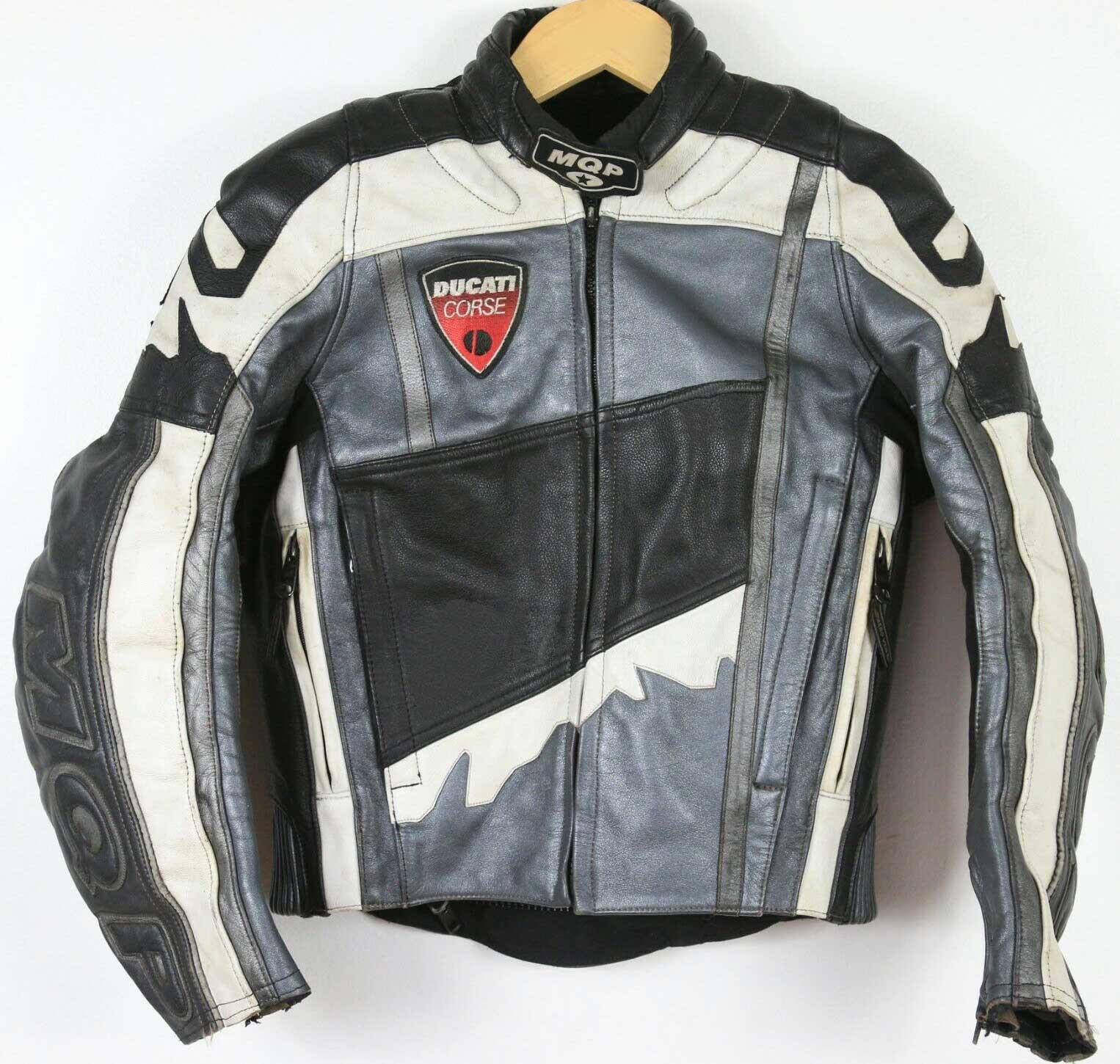 Vintage MQP Ducati Corse Motorcycle Leather Jacket - Image 1