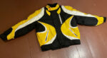 Yellow Black Suzuki Motorcycle Racing Leather Jacket