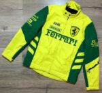 Yellow Green Ferrari Motorcycle Racing Textile Jacket